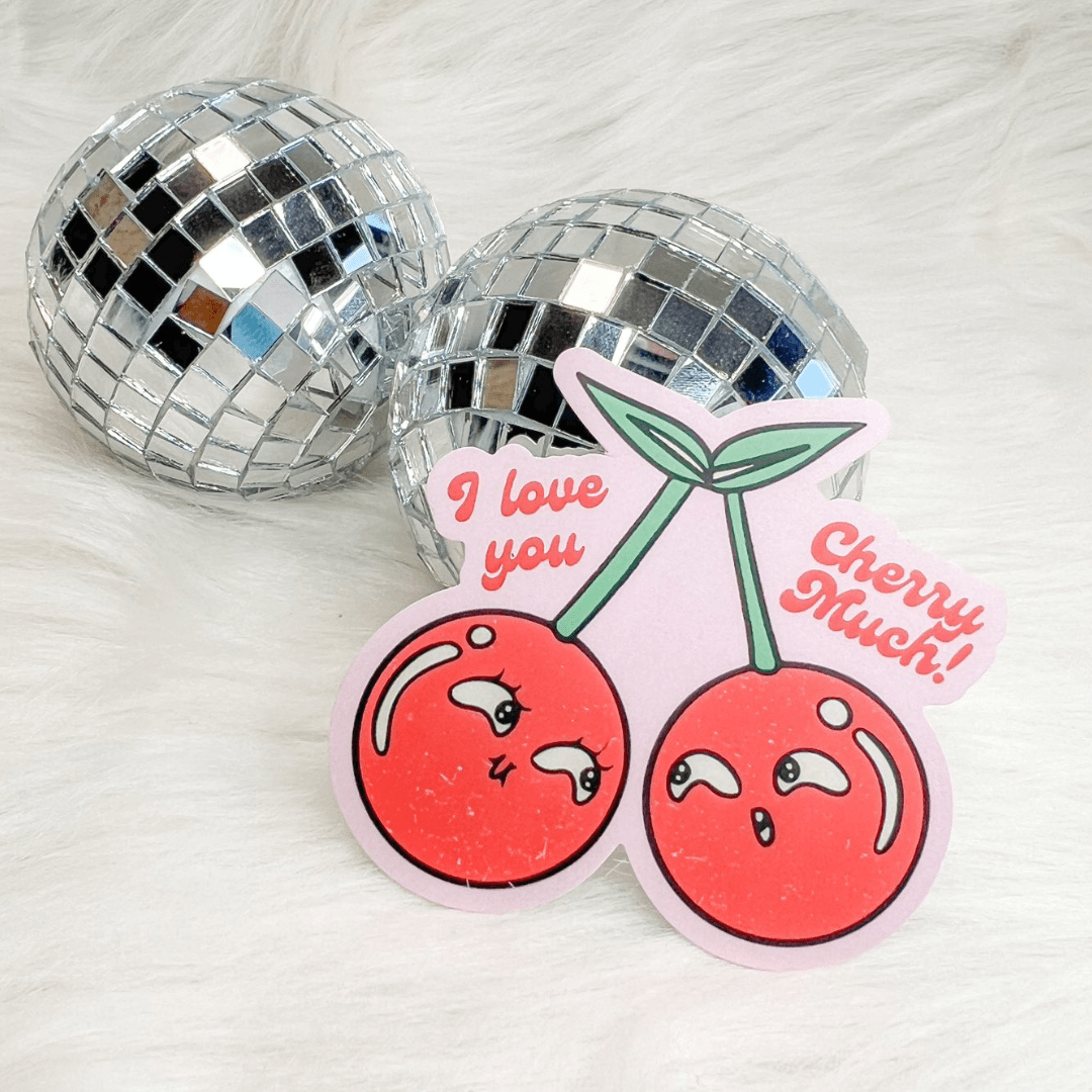 Cute Stickers, Waterproof , Car Stickers, (Cherry)