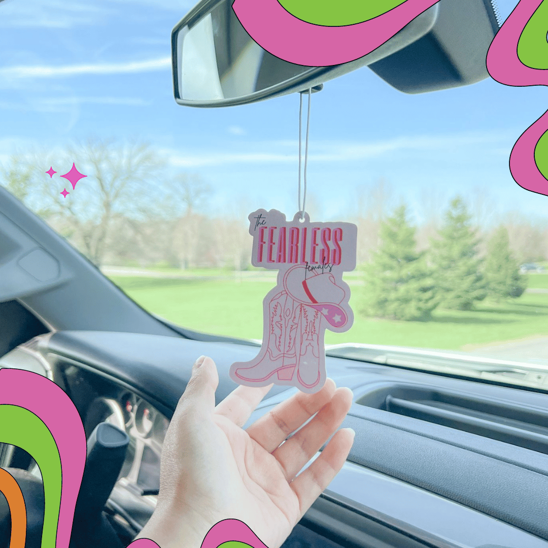 Car Air Freshener, Air freshener, Amazing Scent, Car Accessories ,Car Freshie, Custom Air Freshener, The Fearless Females.