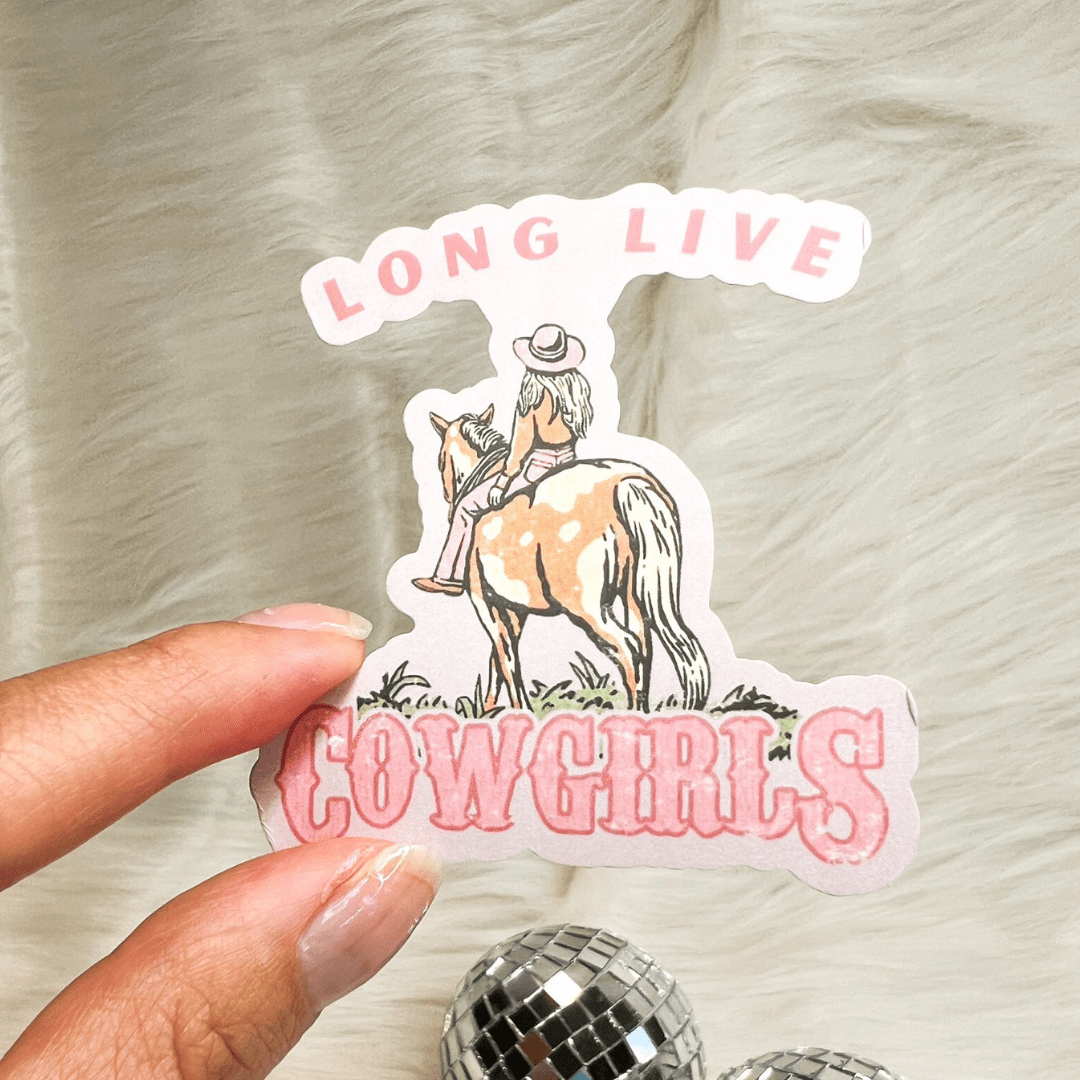 Cute Stickers, Waterproof , Car Stickers, Tumbler Stickers (Cow Girl)