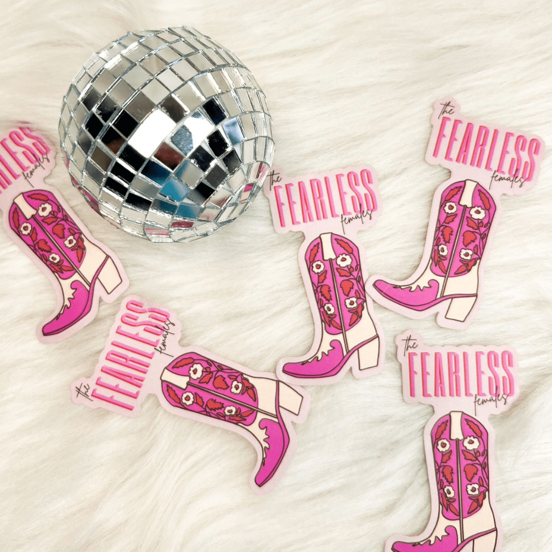 Cute Stickers, Waterproof , Car Stickers, Tumbler Stickers (Fearless Females)