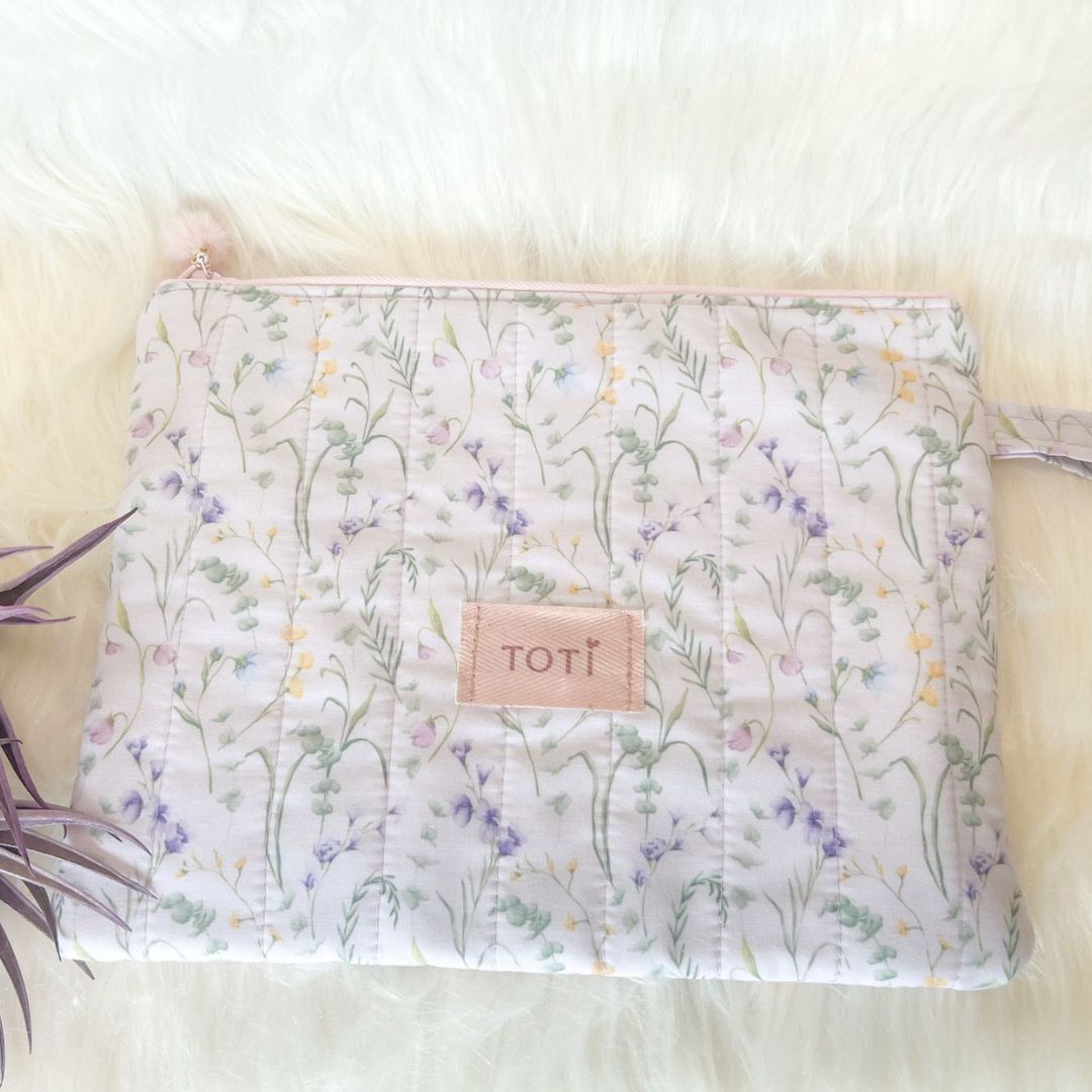 Handmade Lavender Makeup Bag,Travel Makeup Pouch