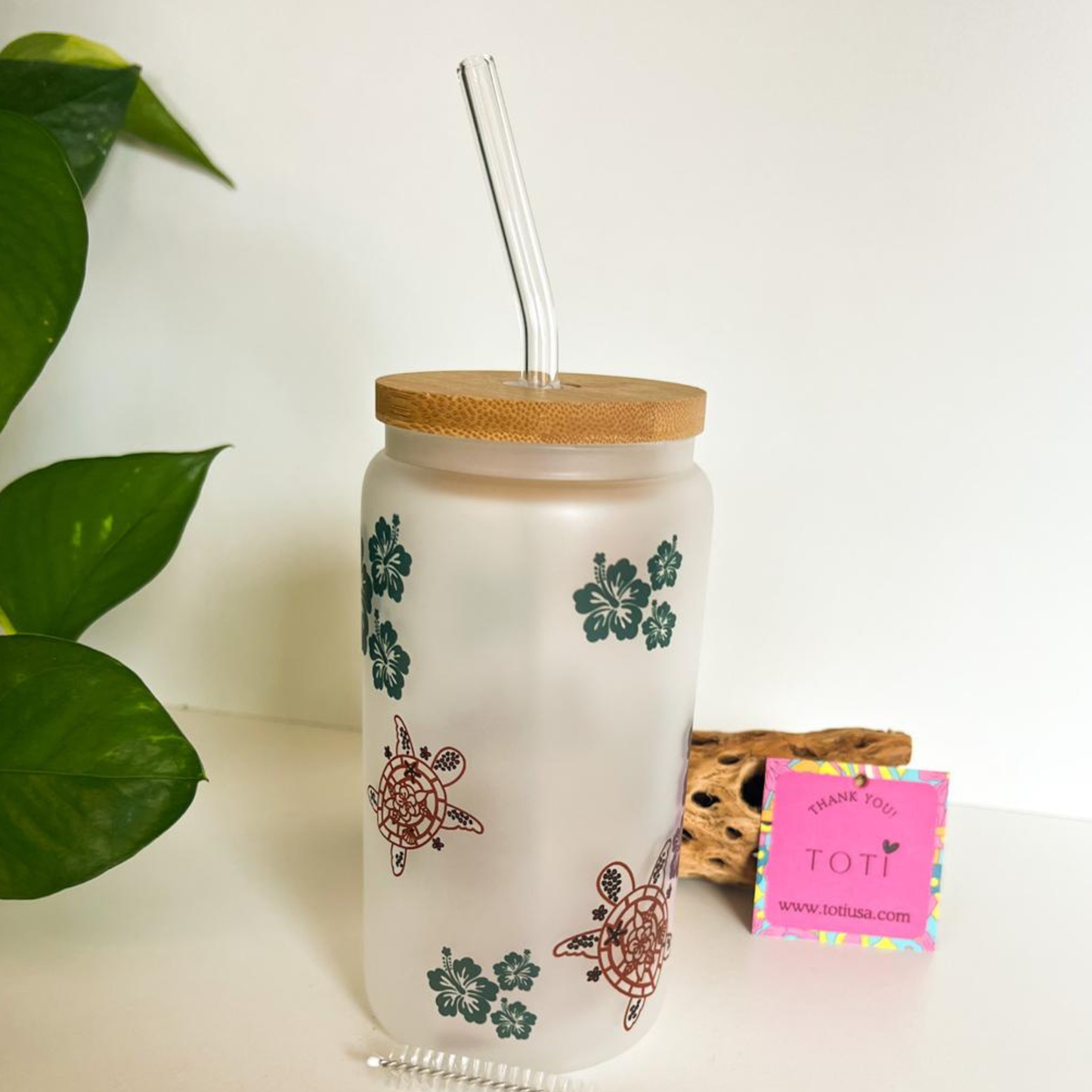 Aloha - 16 oz Glass iced coffee Cup