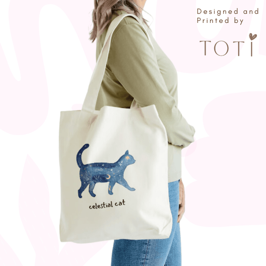 Cute Tote Bags - Reusable bags - Cat Desing
