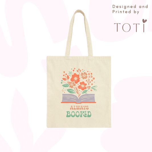 Cute Tote Bags - Reusable bags - Always Booked Desing