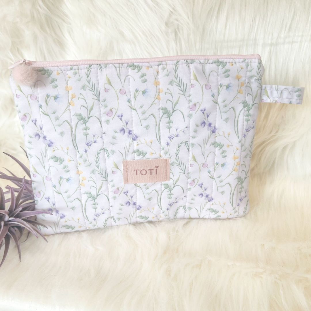 Handmade Lavender Makeup Bag,Travel Makeup Pouch