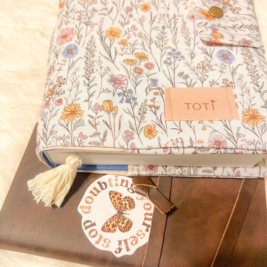 Book Covers, Handmade Original Floral Designs,  Book Protectors, Book Markers