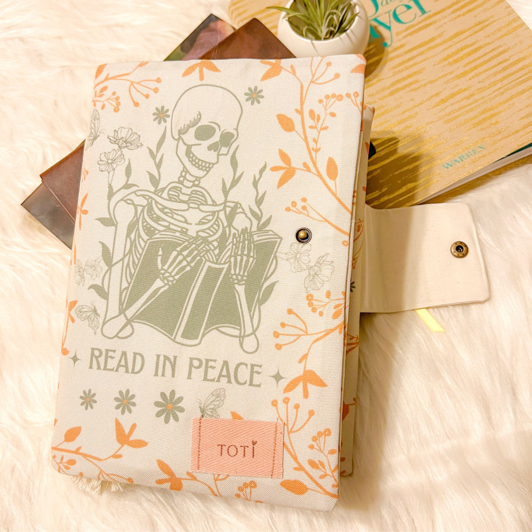 Book Covers, Handmade Original Read in Piece Designs,  Book Protectors, Book Markers